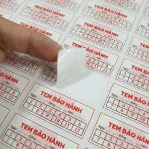 Alternative view of Tem Bảo Hành Giấy