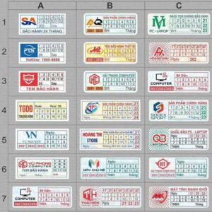 Alternative view of Tem bảo hành