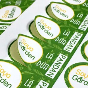 Tem decal nhựa ăn vặt