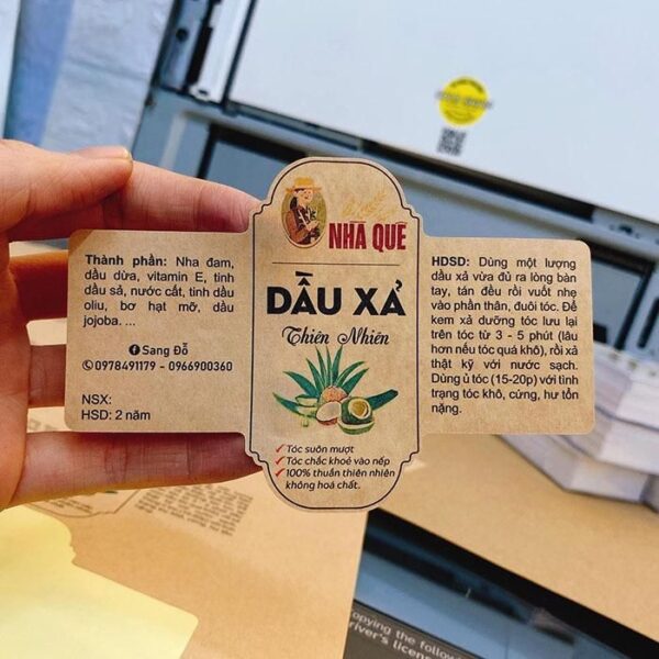 Mẫu decal nhãn sản phẩm cao cấp