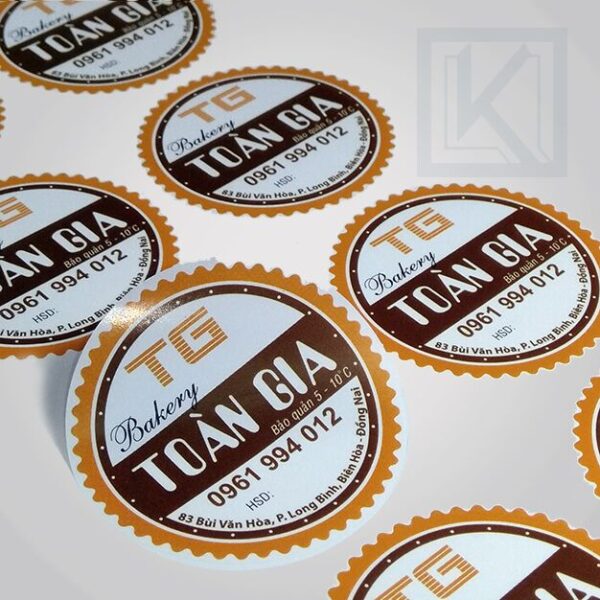 Decal tem nhãn mỹ phẩm